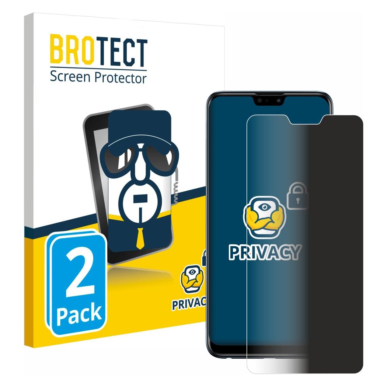 Brotect Sichtschutzfolie Anti-Spy Privacy Folie Blaulicht-Schutz (Asus Zenfone Max Pro (M2)) (4334585)