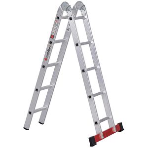 Euroline Gelenkleiter Nr. 317, 3170105, Länge 3m, mit 2 x 5 Sprossen