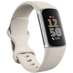 Fitbit Charge 6 AMOLED Aktivitäts-Trackerarmband Silber