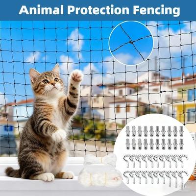 Uplift Essentials Heavy Duty Balcony Pet Safety & Escape Proof Netting 26 Ft X 10 Ft (8m X 3m)