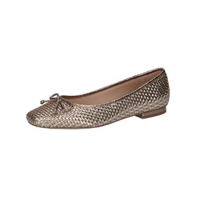 Ballerina PETER KAISER "Peter Kaiser Ballerinas Nappaleder", Damen, Gr. 36, Leder, gold (rosegold), Nappaleder, Schuhe Ballerina