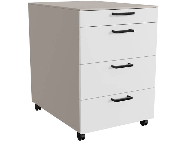 Rollcontainer Setup havanna Holzwerkstoff B 44 H 64 cm - Möbel Konfigurator: Traummöbel individuell zusammenstellen - Rollcontainer