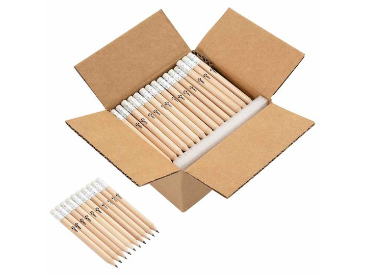 vidaXL HB Bleistifte Ø 0,7 x 10 cm Natur Massives Poplar Holz