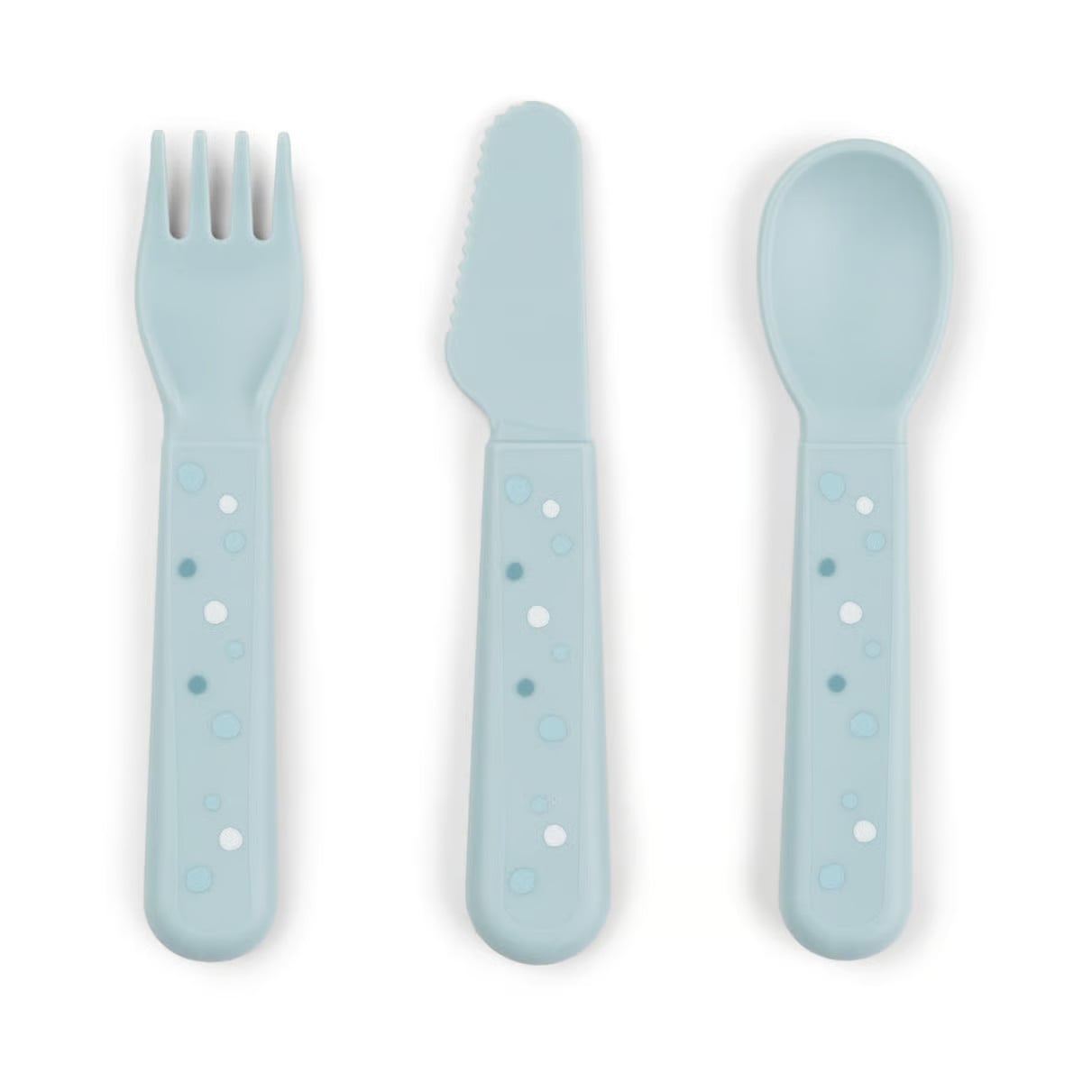 Done by deer Happy Dots foodie bestekset 3-delig Blue