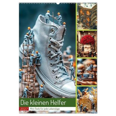 Die kleinen Helfer (Wandkalender 2027 DIN A2 hoch), CALVENDO Monatskalender