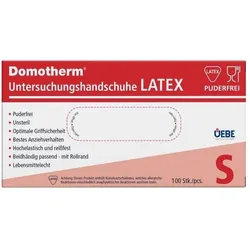 DOMOTHERM Unt.Handschuhe Latex unsteril pf S weiß