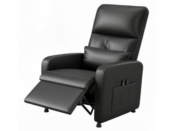 Koioplie Elektrischer Massagesessel mit Aufstehhilfe Relaxsessel mit 8 Massageprogrammen, Heizfunktion, verstellbarer Rückenlehne & Fußstütze, PU-Leder, USB-Anschluss, 2 Getränke