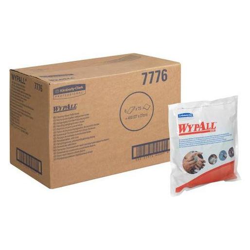 Kimberly-Clark WypAll Wischtücher - Grün - 6 Bags x 75 Sheets (6 Stk.) (7776)