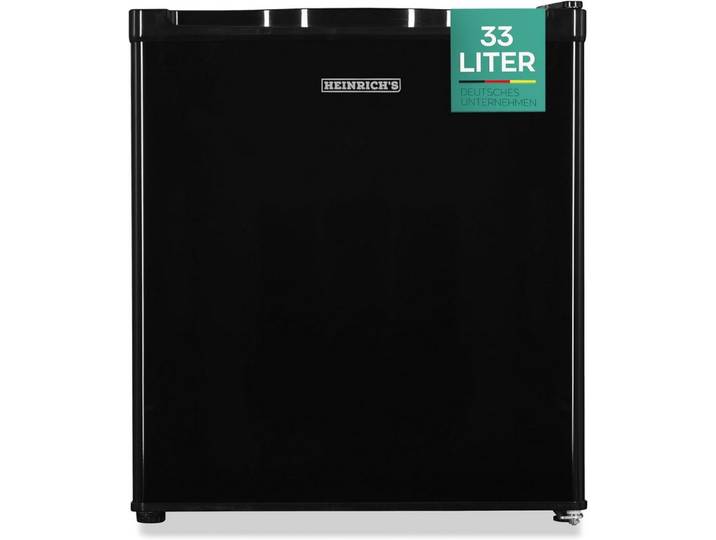 Heinrich´s Gefrierschrank Mini Gefrierbox HGB 5088 SW, 51 cm hoch, 44 cm breit, Kühlbox 40db 33 Liter bis zu -18 Grad