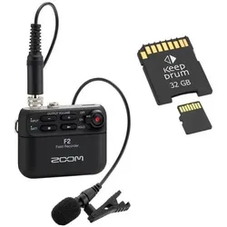 Zoom F2 Field-Recorder mit Speicherkarte 32GB (Handheld), Audiorecorder