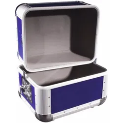 Roadinger Platten-Case ALU 50/50 abgerundet dunkelblau, Audio Racks + Cases, Blau