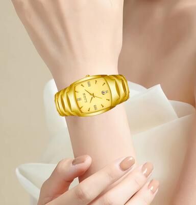 Youfap Market Elegant Stainless Steel Casual Quartz Watches For Women, Fashion Luxury Woman Watch, Calendar Ladies Romantic Gift gold