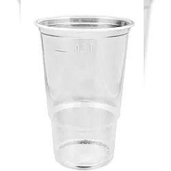 800 Trinkbecher PP, klar-glatt, mit Eichstrich, transparent, 500 ml, 08108