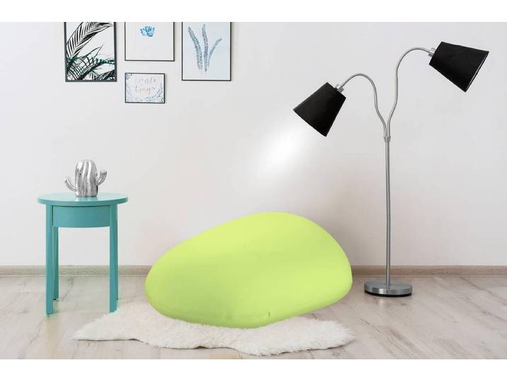 Sitzsack KAYOOM Jump, Sitzsack-Kissen, einfach gestaltet, weich gefüllt , grün, B:78cm H:50cm T:101cm, Bezug: Lycra 82% Nylon 18% Elasthan Füllungmaterial: EPS-Perlen, Sitzsäcke, Sitzsack, komfortabel, modern, sorgfältige Verarbeitung, Aussenhülle dehnbar