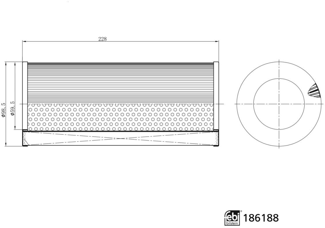 Luftfilter FEBI BILSTEIN 186188