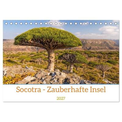 Socotra - Zauberhafte Insel (Tischkalender 2027 DIN A5 quer), CALVENDO Monatskalender