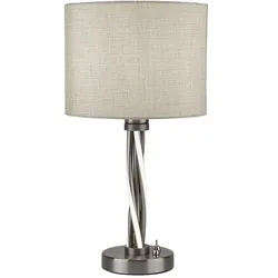 Searchlight EU7564SS Vegas Tischlampe E27 1 x 60W