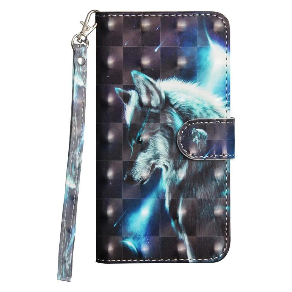 Cover-Discount Xiaomi Mi 10 / 10 Pro - Etui Glitzer Effekt Wolf (Xiaomi Mi 10, Xiaomi Mi 10 Pro) (101906756B)
