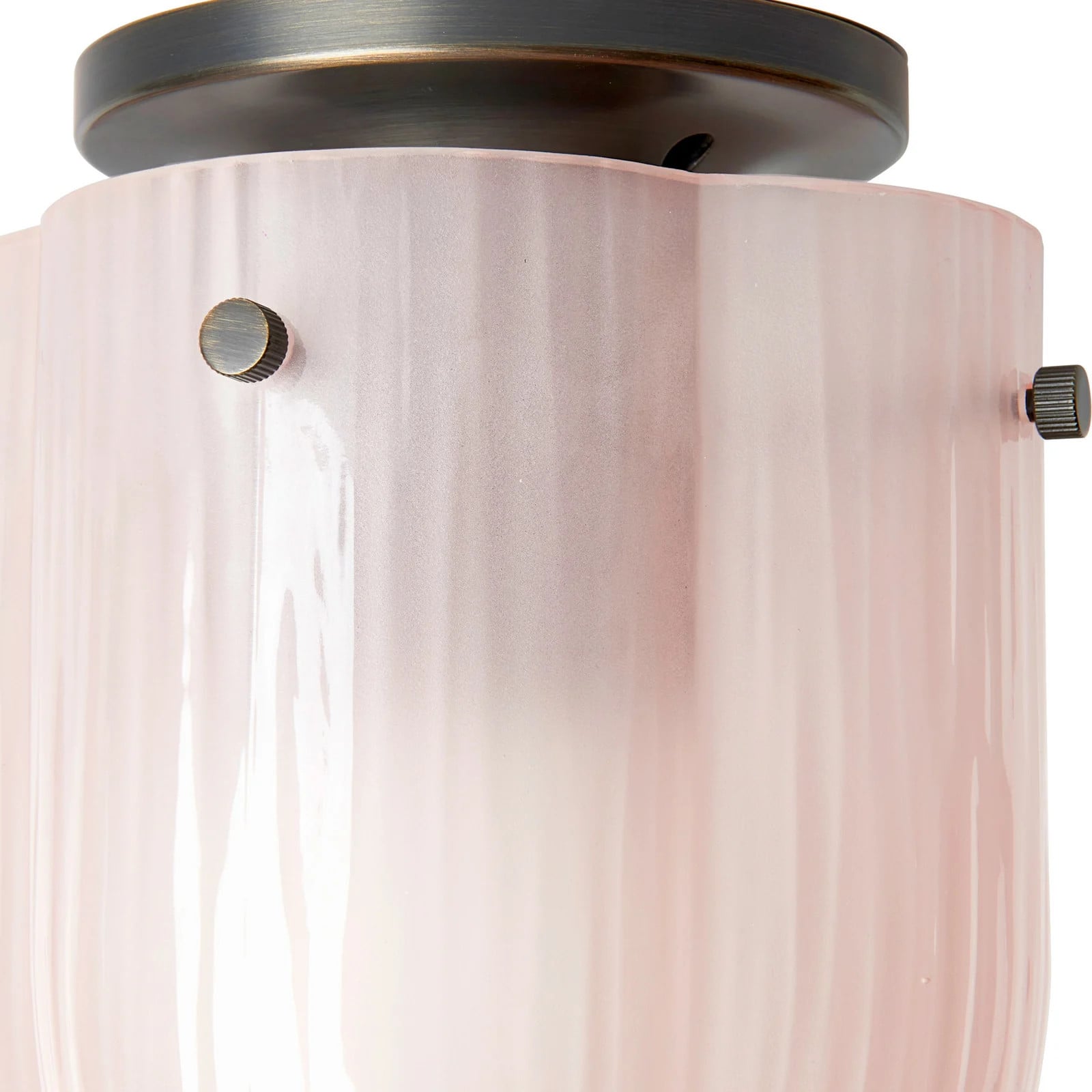 Gubi Seine Plafondlamp - Coral/Antique Brass - Glas