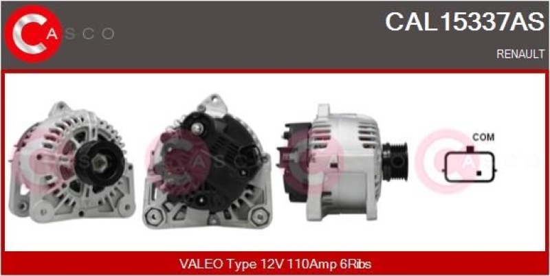 CASCO Generator Brand New HQ CAL15337AS