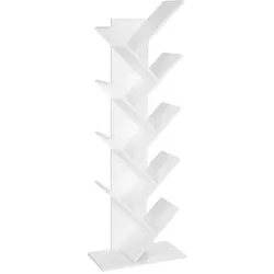 VASAGLE Bücherregal 60/25/141,5 cm weiß