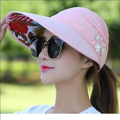 Sommer-Sonnenhut für Damen, Outdoor-Reisen, Sonnenschutz, Sonnenhut, faltbarer Anti-Ultraviolett-Sonnenhut