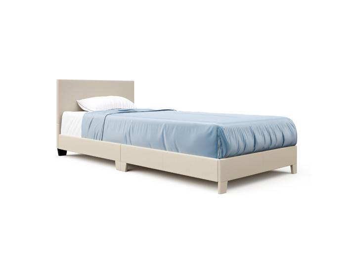 Polsterbett JUNA 90 x 200 cm beige
