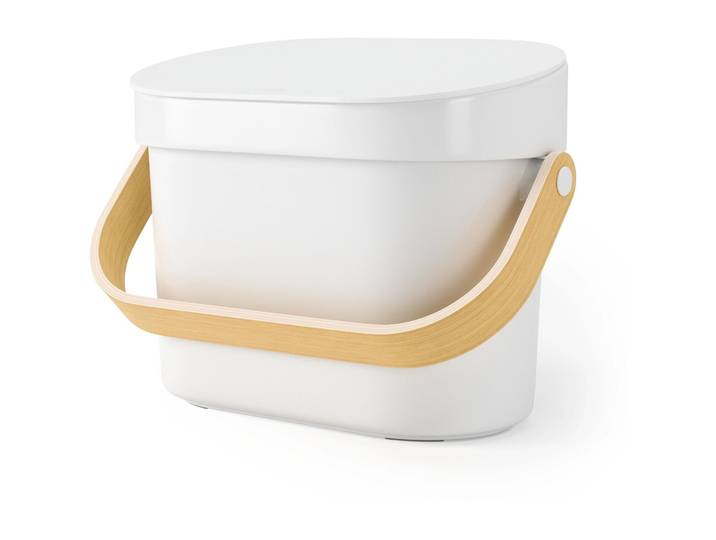 Komposteimer Umbra Bellwood 4 l Nature/Weiss - Farbe: Nature, Weiss - Komposteimer