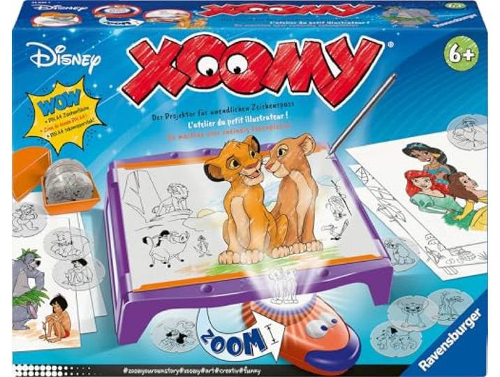 Xoomy Maxi Disney Classics und Prinzessinnen - Zeichnen Lernen, Kreatives Zeichnen und Malen für Kinder ab 6 Jahren, Zeichenset für unendlichen Zeichenspaß