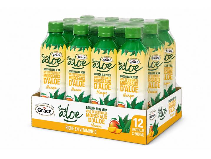 Grace boisson aloe vera mangue bouteille 12x50 cl