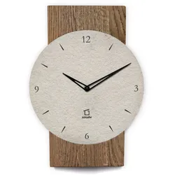 Natuhr 18NU2-10-3 Wanduhr Großglockner Massivholz Eiche Sandstein Quarzwerk