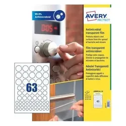 Avery, Etiketten, AM00CA4 Selbstklebeetikett Rund Transparent 630 Stk.
