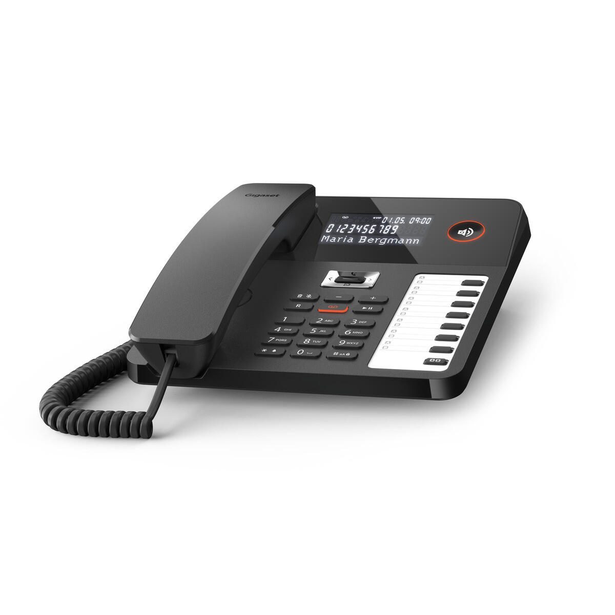 Gigaset DESK 800A Telefon mit Schnur, Schwarz S30350-H225-B101