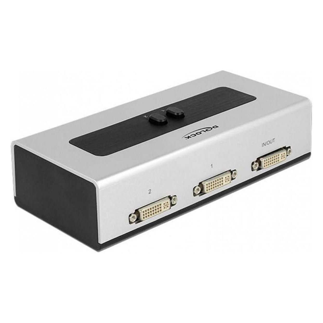 Delock 2Port DVI-Switchbox, Duallink 24+5 (87664)