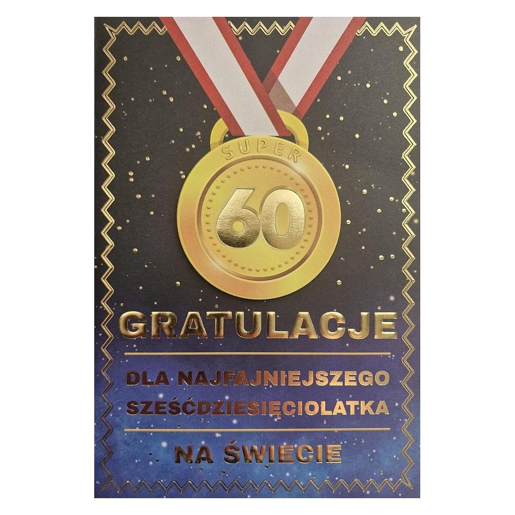 Yeku Geburtstagskarte 60 Herrenmedaille (47994325)