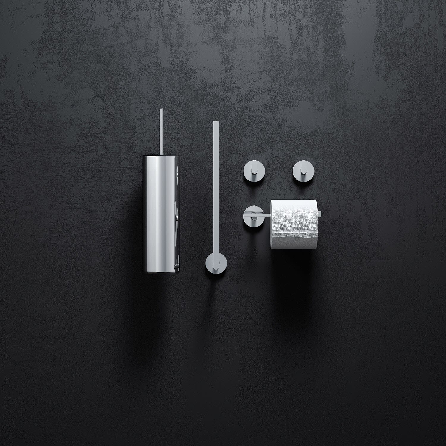Clou Flat Kleiderhaken 2er Pack, Accessoires, CL/09.02064, chrom