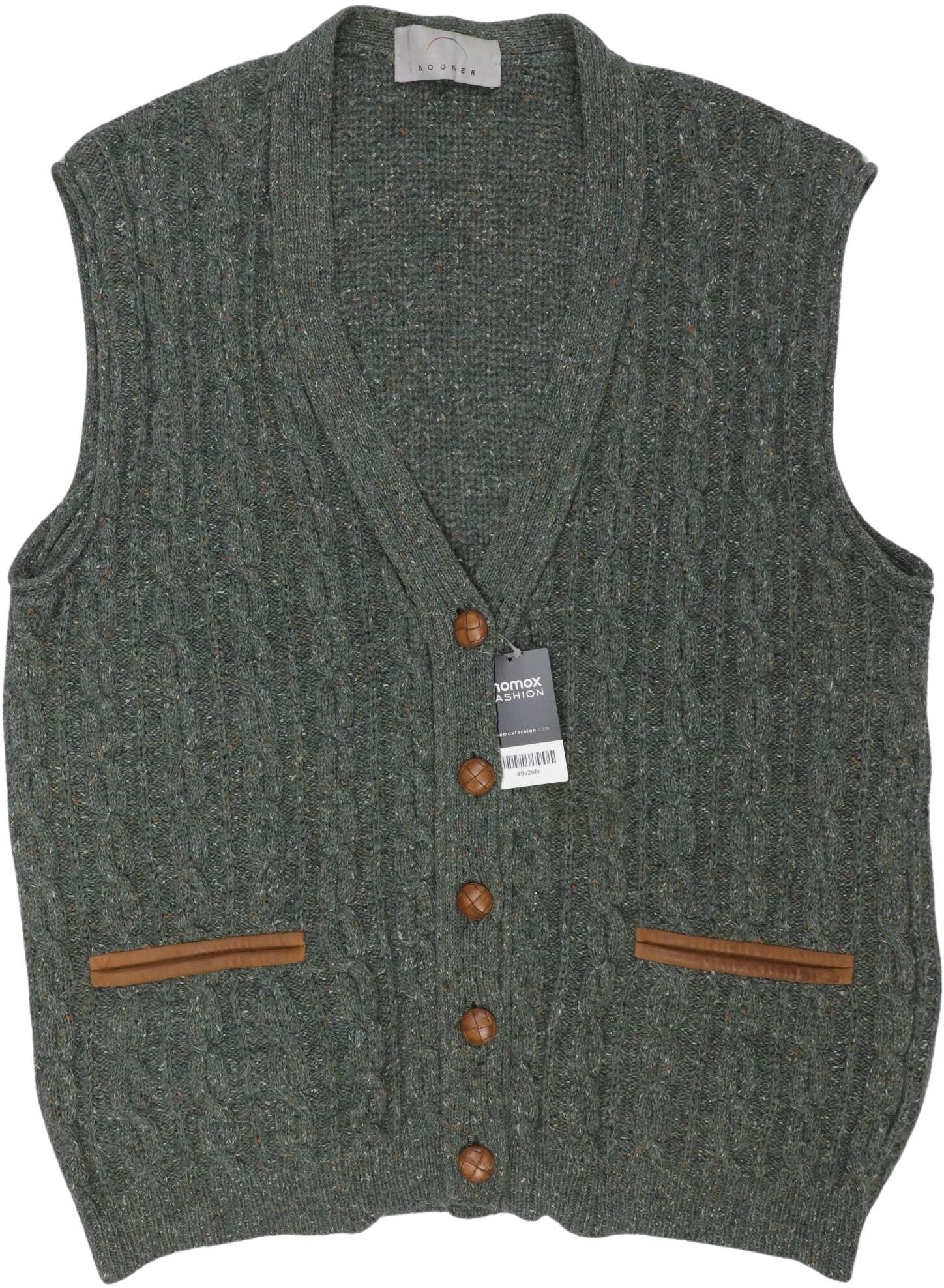 Bogner Damen Weste, Grün, Gr. EU 40, Wolle / Angorawolle / Synthetik / Baumwolle / Leder - Second Hand