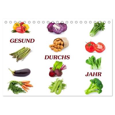 Gesund durchs Jahr (Tischkalender 2027 DIN A5 quer), CALVENDO Monatskalender