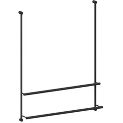 Giese Server Badetuchhalter 30858-14 für Glasduschen, schwarz matt