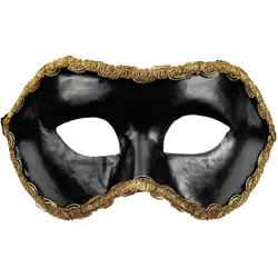 Maskworld Colombina nera - Venezianische Maske für Fasching