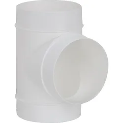 T-Stück DN 100 weiß