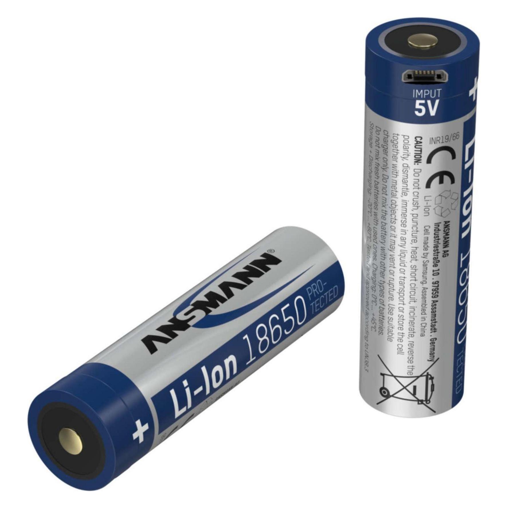 Ansmann Li-Ion Akku 18650 (1 Stk., 18650, 3400 mAh) (1307-0003)