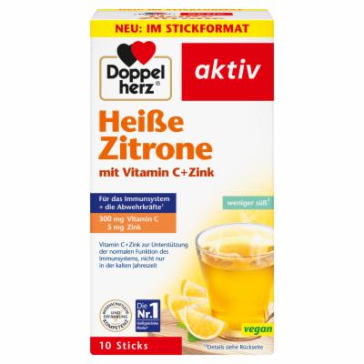 Queisser Pharma GmbH & Co. KG DOPPELHERZ heiße Zitrone Vitamin C+Zink Granulat 150 g 07091098