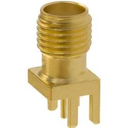 Mueller Electric BU-1420711821 Adapterstecker SMA-Buchse - Leiterplatte gerade Messing