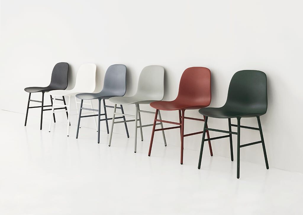 Normann Copenhagen Stuhl (grün, chrom, Kunststoff) grün   chrom   Kunststoff
