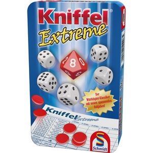 Schmidt-Spiele Würfelspiel 51296 Kniffel Extreme, ab 8 Jahre, Metalldose, 2-4 Spieler