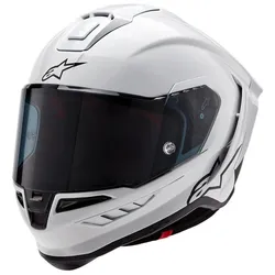 Alpinestars Supertech S-R10 Solid Motorradhelm - weiß-schwarz-matt - 2XL (63/64)