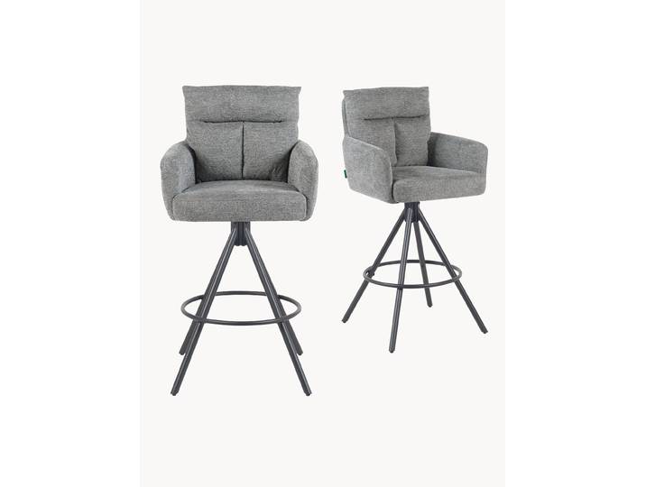 Barhocker Leo 2er-Set - Kunstleder oder Webstoff