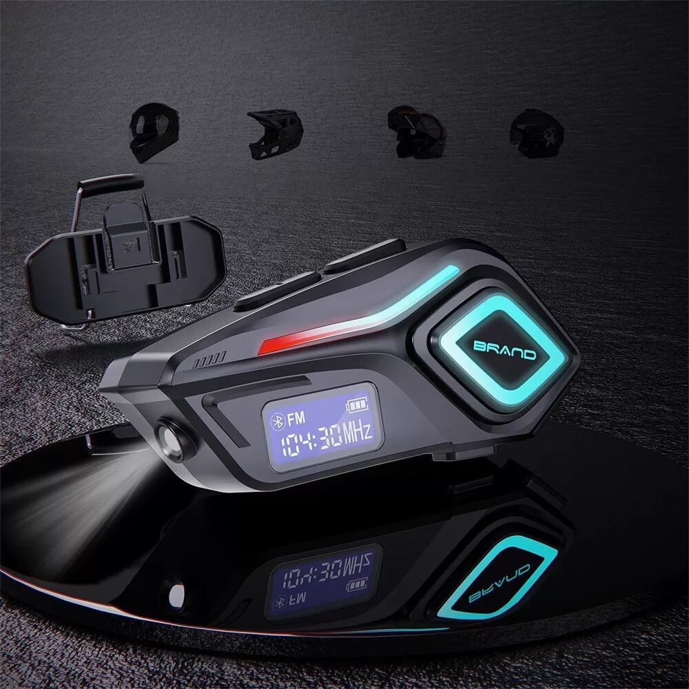 INF Helm Bluetooth Headset mit Soft-Mikrofon – Klare Kommunikation für Motorradfahrer