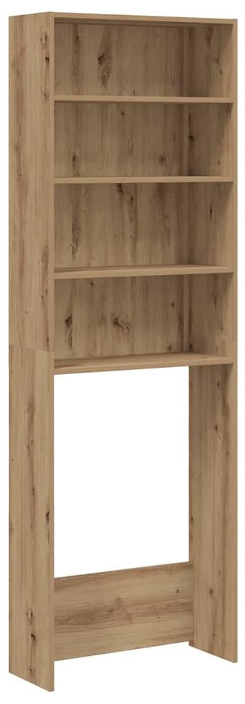 vidaXL wasmachineplank van Artisan-eikenhout, B/D/H: 64 x 24 x 190 cm
